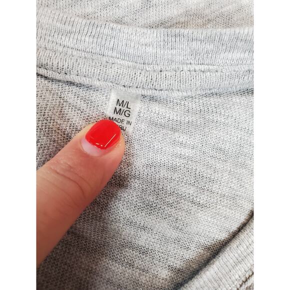 ATM Anthony Thomas Melilla Womens M/L Slub Cotton Crewneck Boyfriend Tee Relaxed - Picture 3 of 9